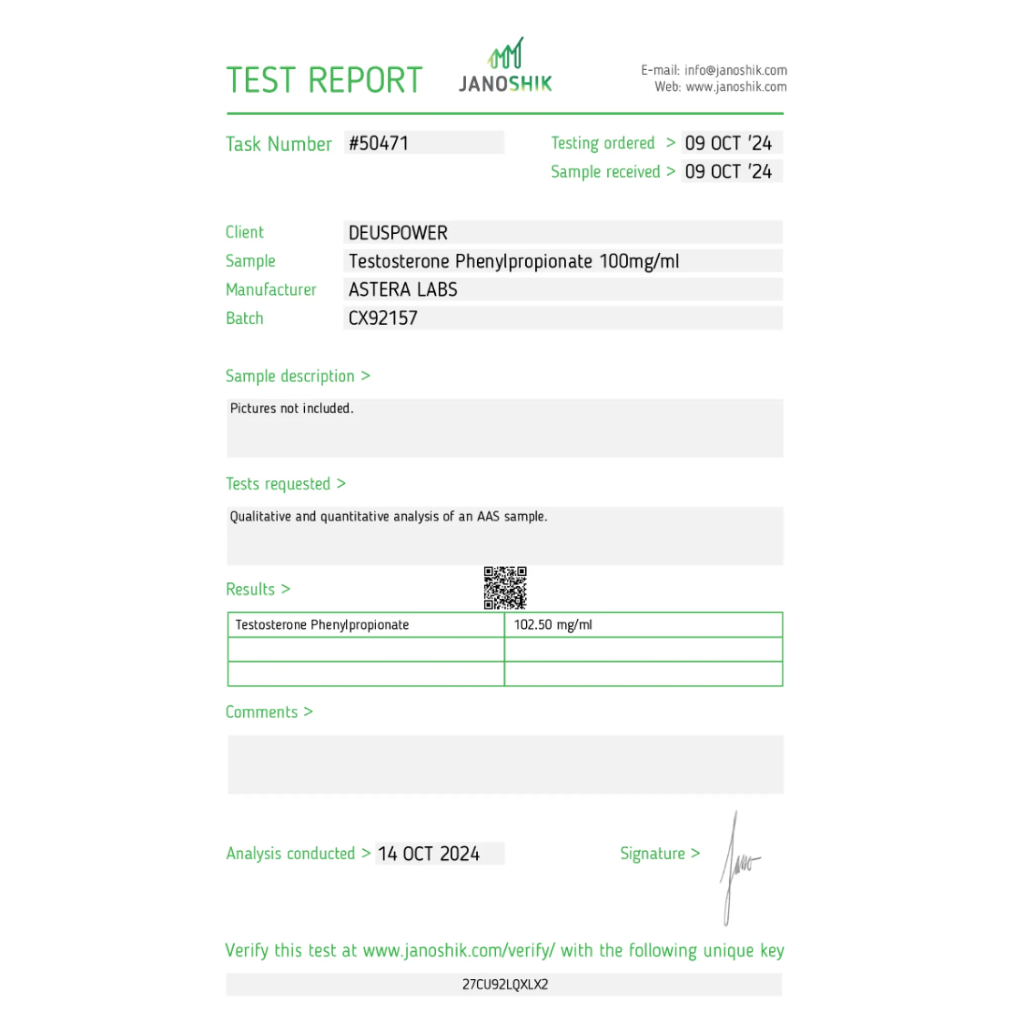 Fenilpropionato de testosterona, Astera Labs, compre esteroides en línea - www.deuspower.shop