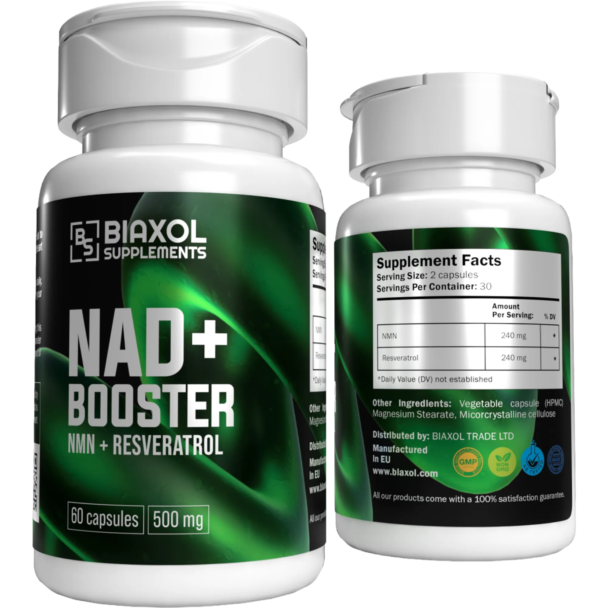 NMN + Resveratrol (NAD+ Booster), Biaxol, Steroide online kaufen – www.deuspower.shop
