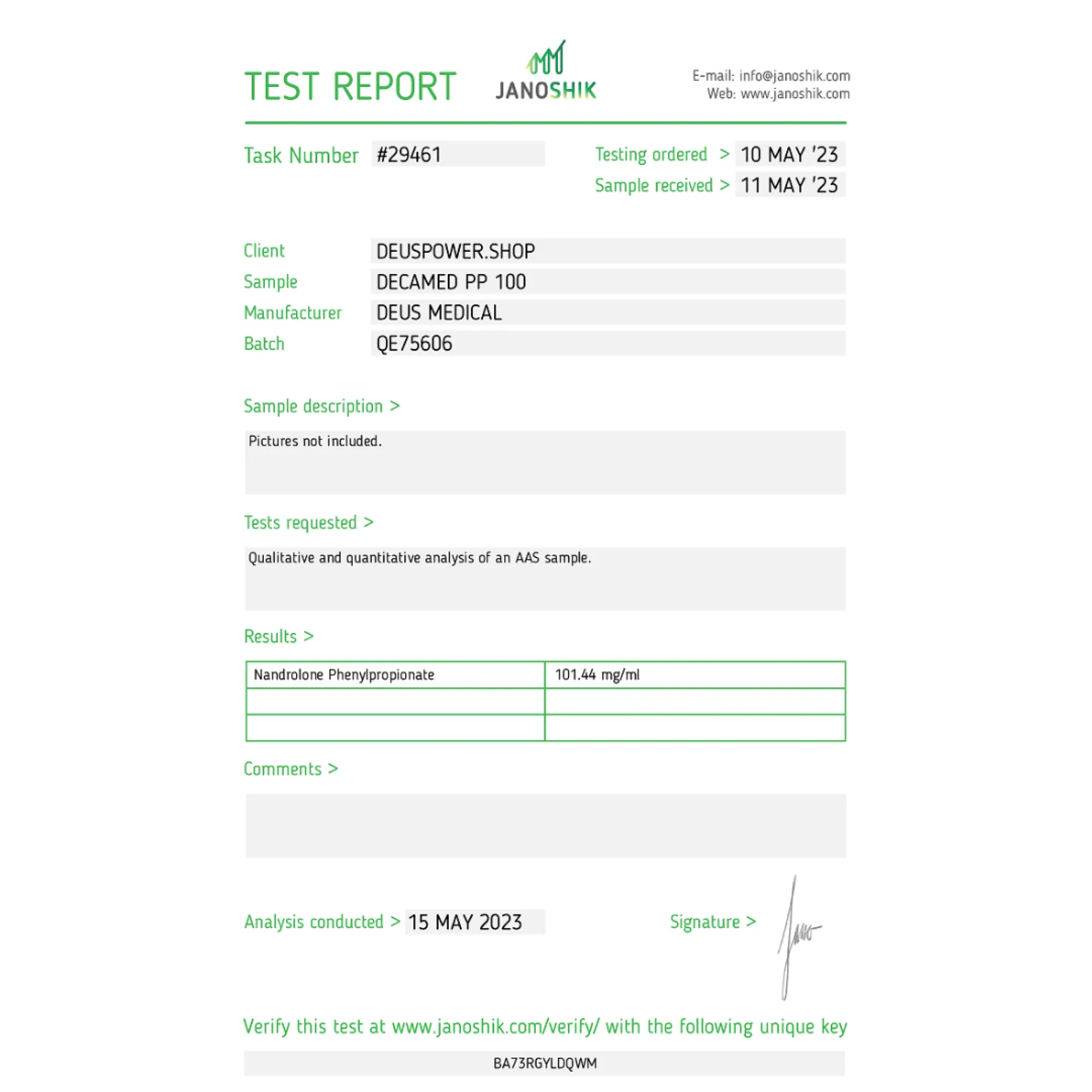 DECAMED PP 100 (fenylopropionian nandrolonu), Deus Medical, kup sterydy online - www.deuspower.shop