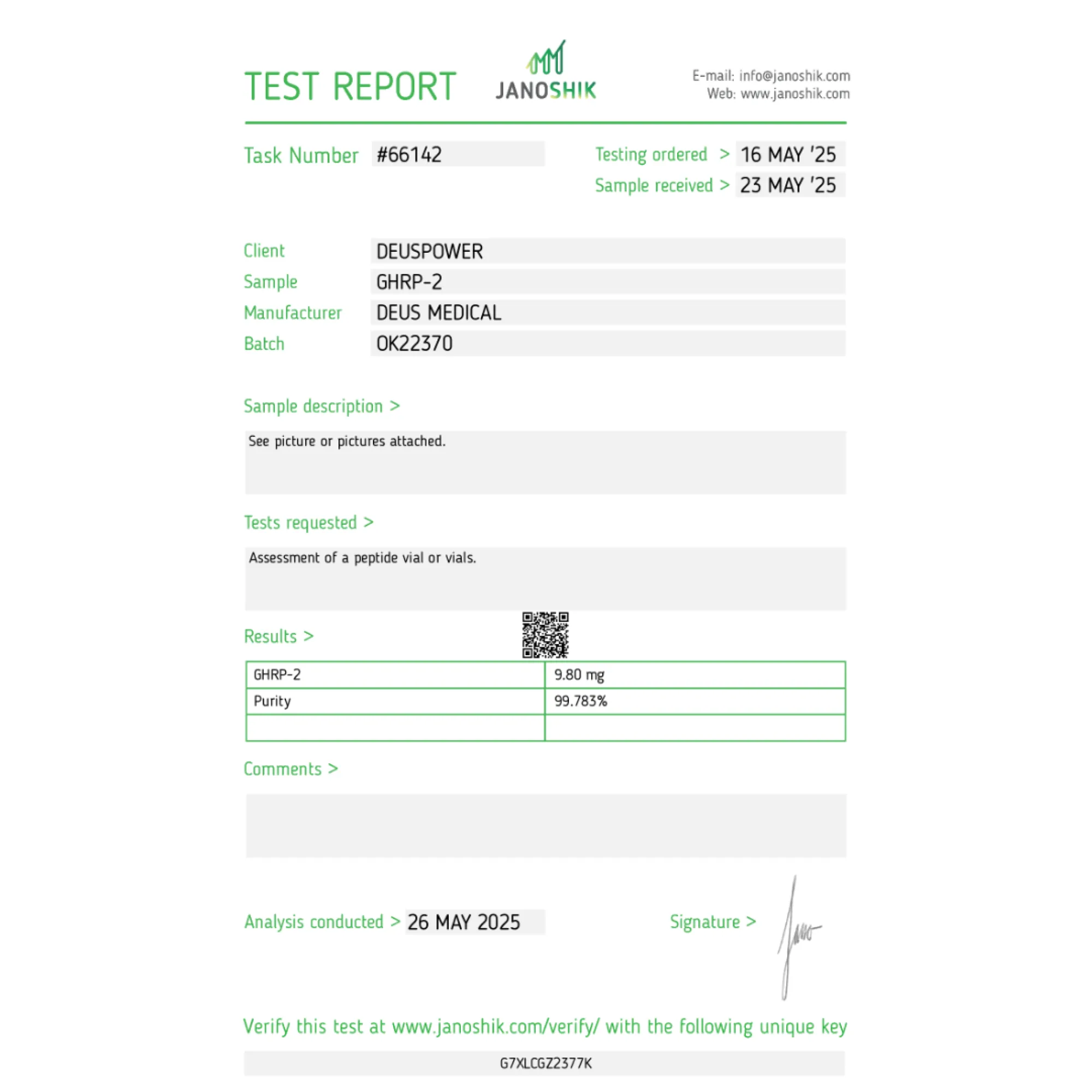 GHRP-2 (Growth Hormone-Releasing Peptide 2), Deus Medical, Buy Steroids Online - www.deuspower.shop