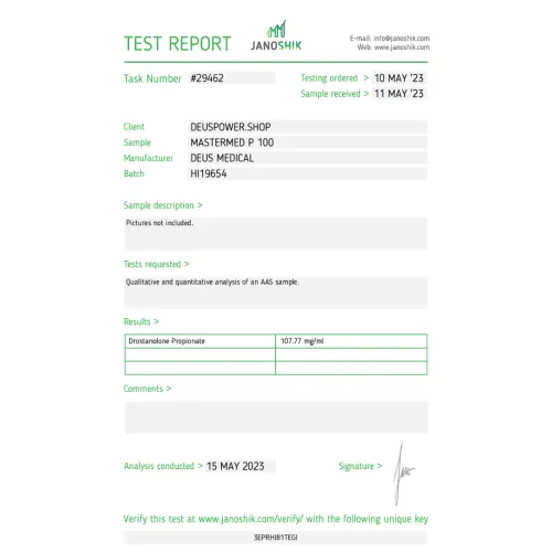 MASTERMED P 100 (Drostanolone Propionat)