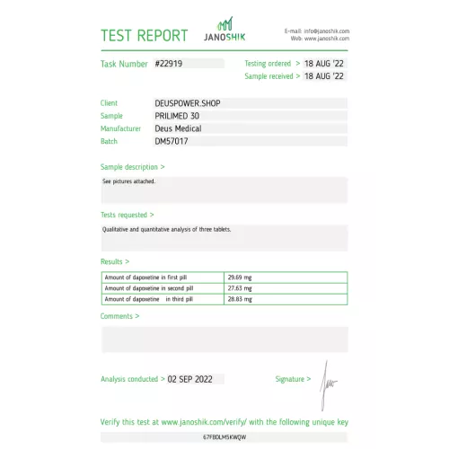 PRILIMED 30 (Dapoxetin HCL)