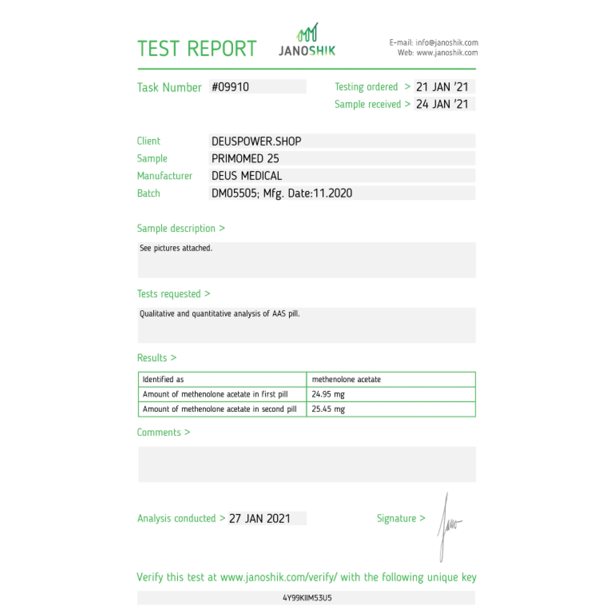 PRIMOMED 25 (methenolonacetaat), Deus Medical, koop steroïden online - www.deuspower.shop