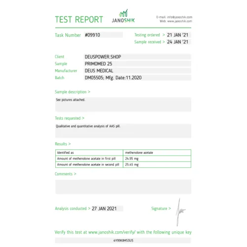 PRIMOMED 25 (Methenolone Acetate)
