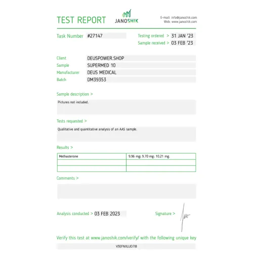 SUPERMED 10 (Methyldrostanolone)