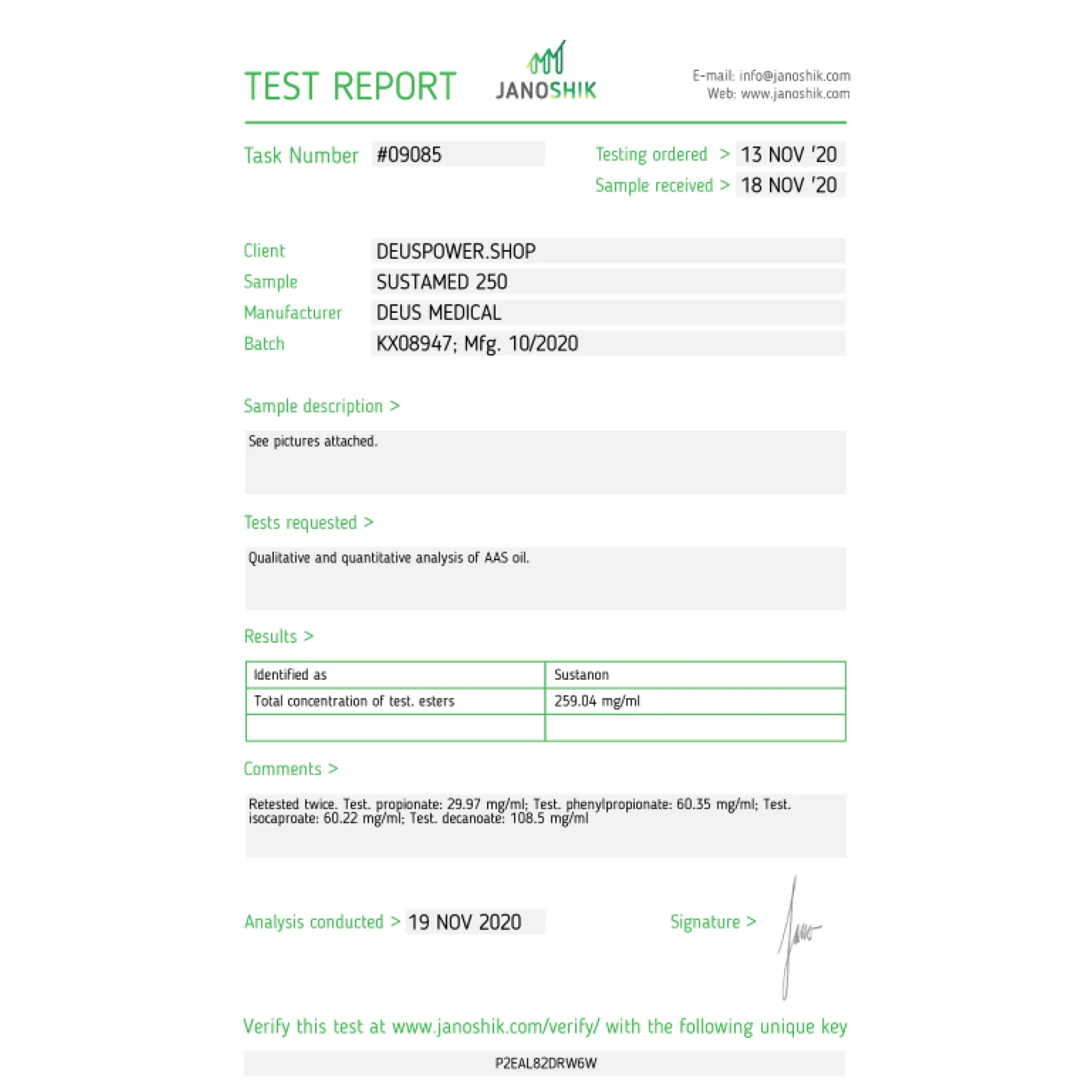 SUSTAMED 250 (Sustanon), Deus Medical, Acheter des Stéroïdes en Ligne - www.deuspower.shop