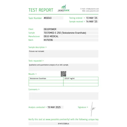 TESTOMED E 250 (Testosterone Enanthate)