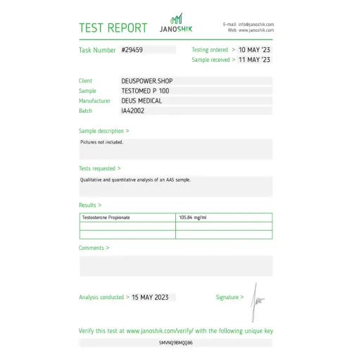 TESTOMED P 100 (Testosterone Propionate)