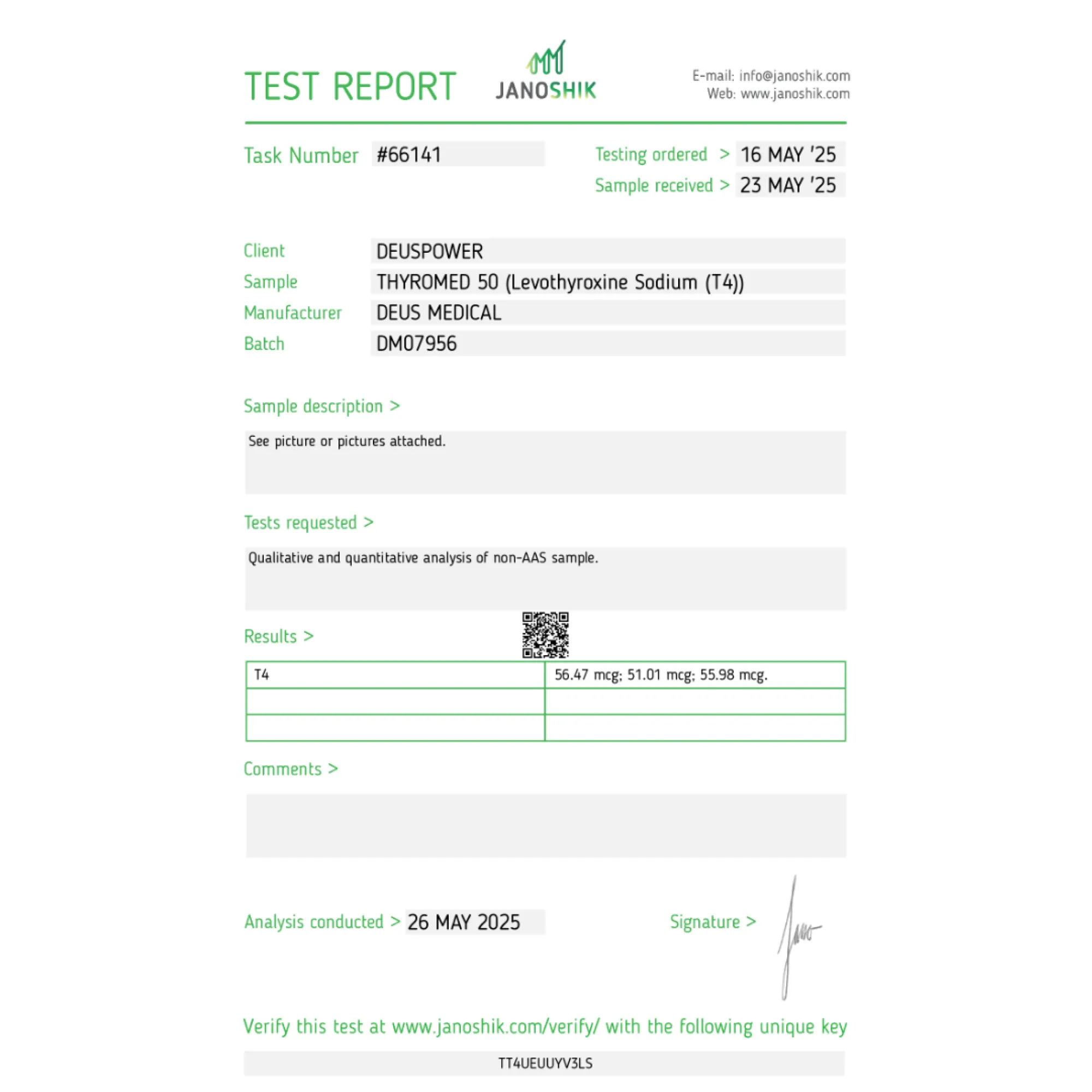 THYROMED 50 (Levothyroxine Sodium (T4)), Deus Medical, Buy Steroids Online - www.deuspower.shop