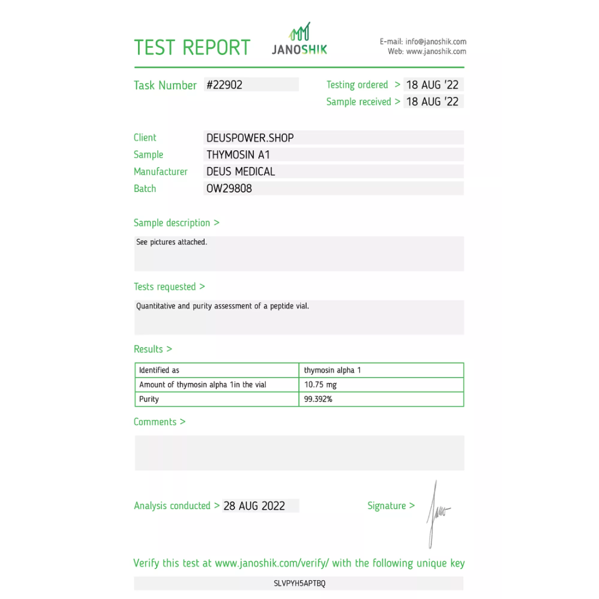 THYMOSIN Α1 (Thymosin Alpha-1), Deus Medical, köp steroider online - www.deuspower.shop