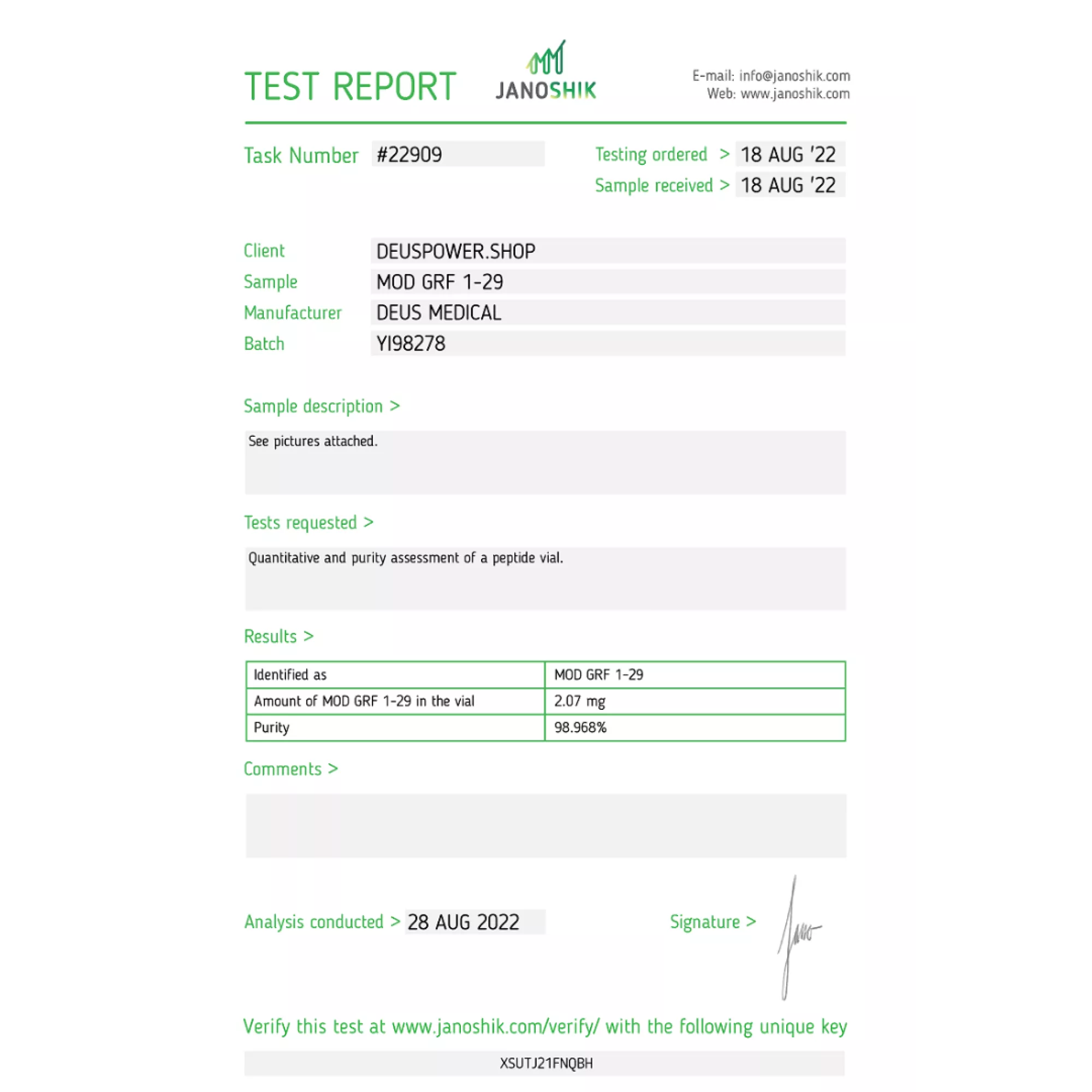 MOD GRF 1-29 (Hormone Peptidique à 29 Acides Aminés Tétrasubstituée), Deus Medical, Acheter des stéroïdes en ligne - www.deuspower.shop