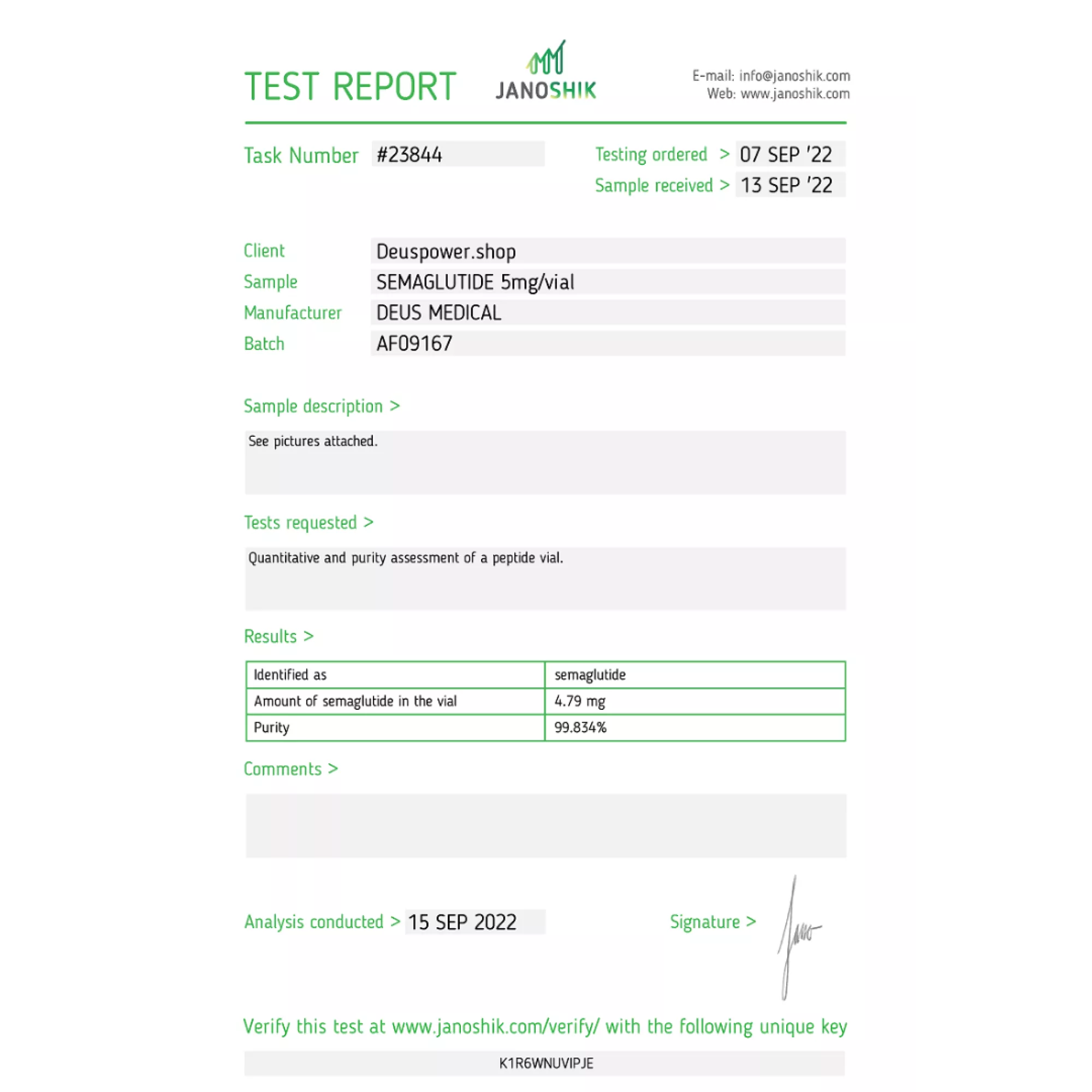 SEMAGLUTIDE (Glucagon-Like Peptide-1 (GLP-1)), Deus Medical, koop steroïden online - www.deuspower.shop