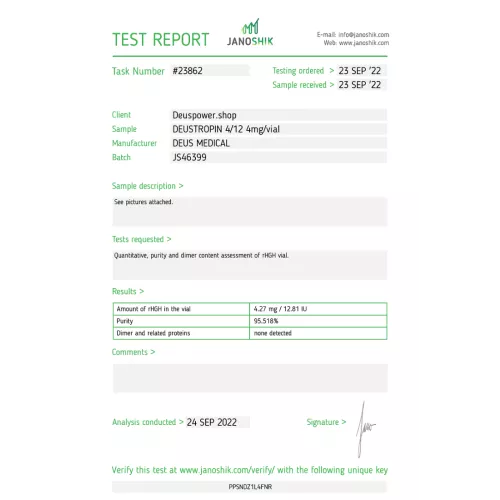 DEUSTROPIN 4/12 (120iu) (Rekombinantes Menschliches Wachstumshormon [rDNA-Ursprung]) HGH