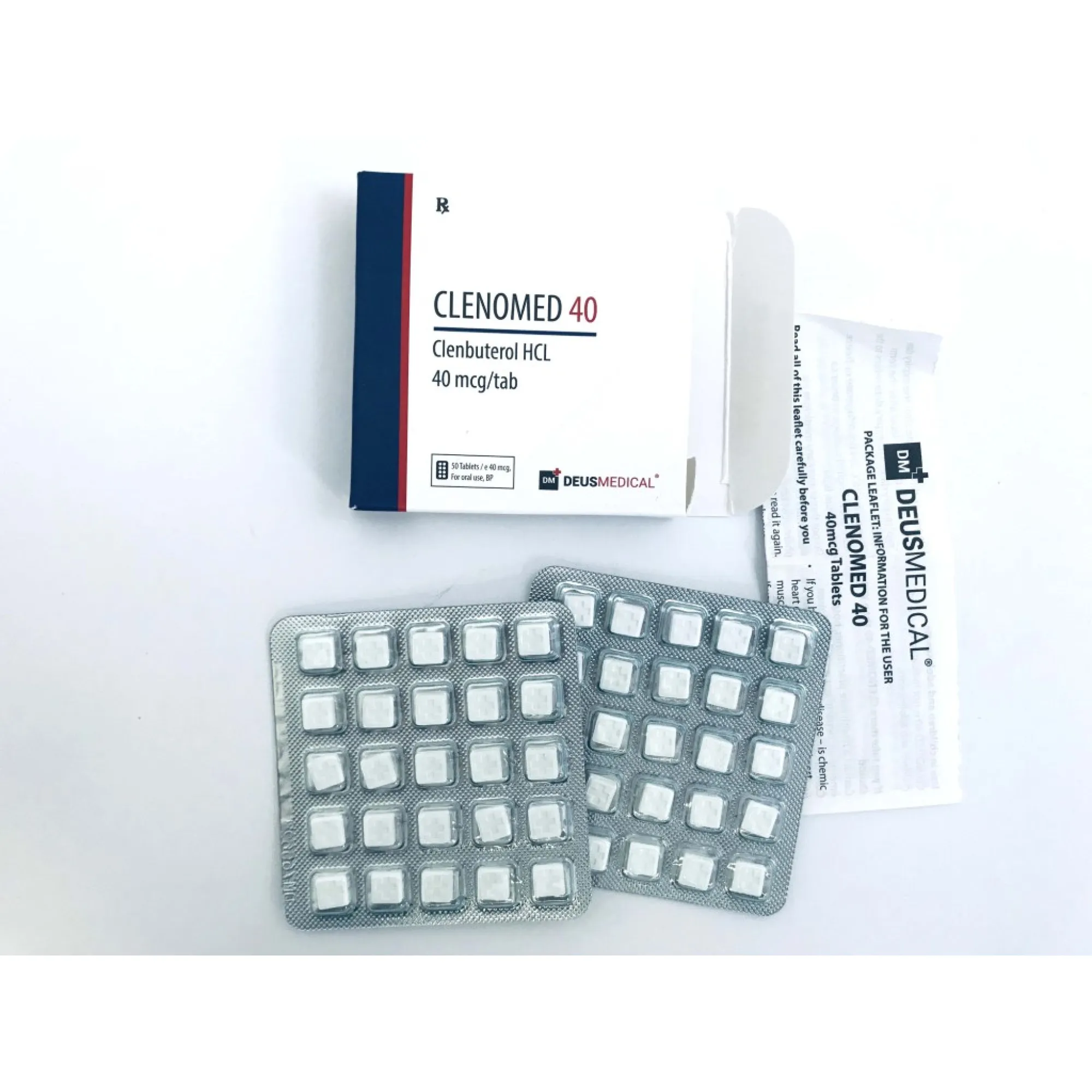 CLENOMED 40 (Clenbuterol), Deus Medical, kup sterydy online - www.deuspower.shop