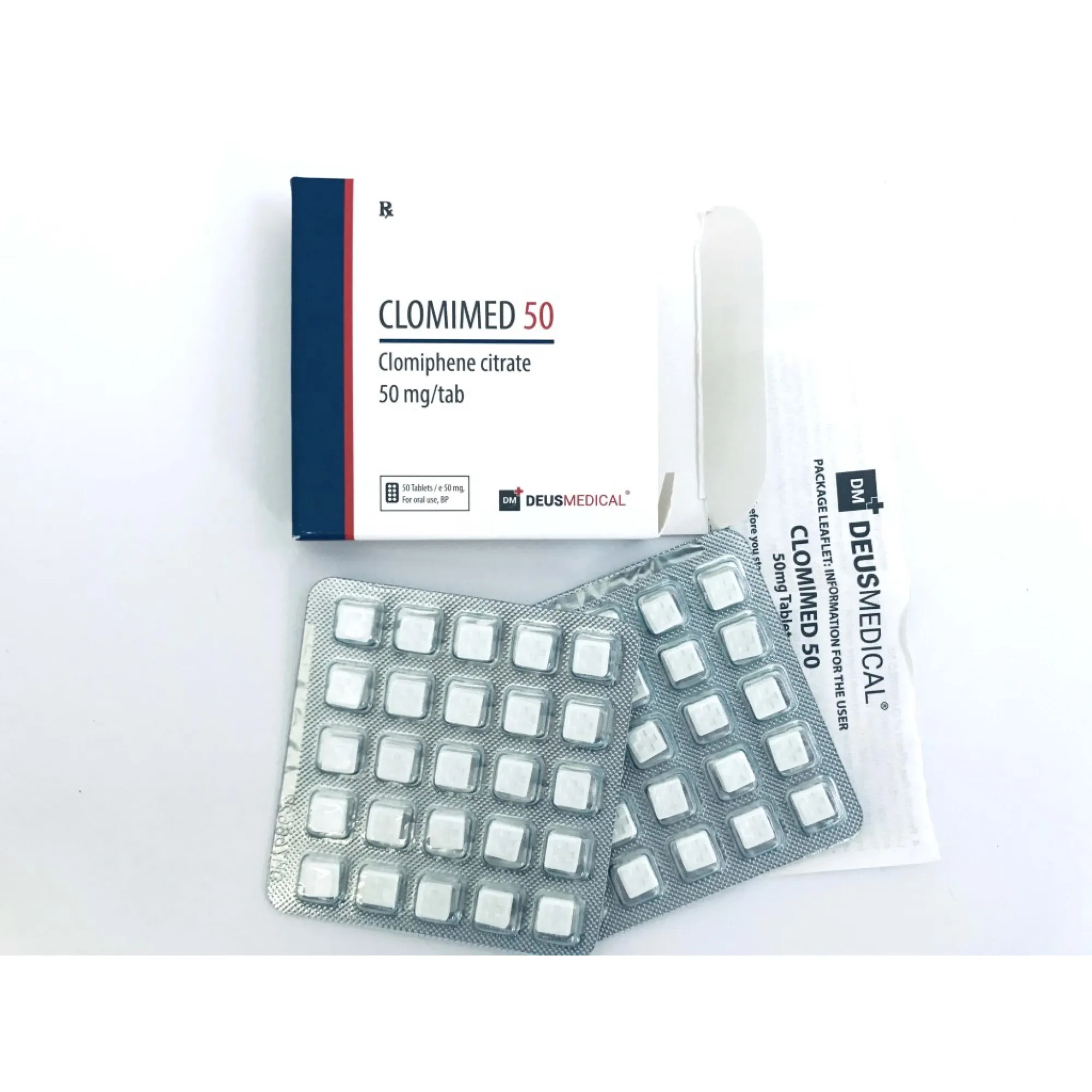 CLOMIMED 50 (Clomiphene Citrate), Deus Medical, Buy Steroids Online - www.deuspower.shop
