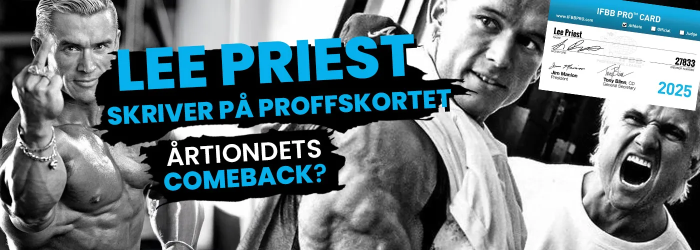 Lee Priest signerar Pro Card