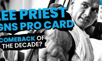 Lee Priest signs Pro Card
