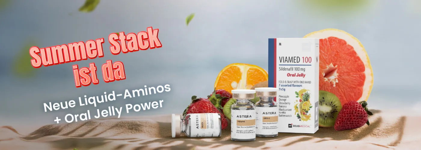 Sommer-Stack mit flüssigen Aminosäuren, Oral Jelly