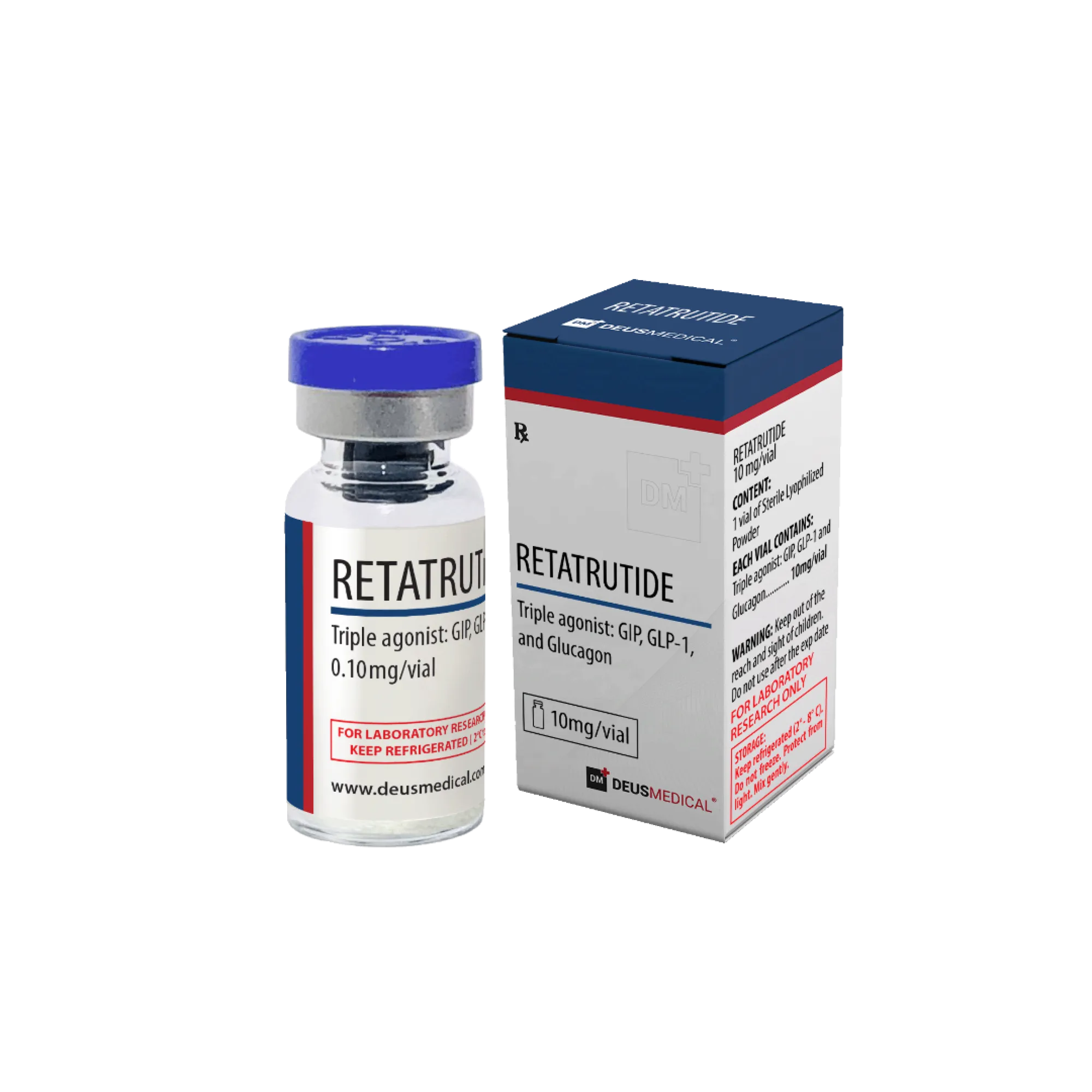 RETATRUTIDE 10mg (GLP-1, GIP & Glucagon Triple Receptor Agonist), Deus Medical, Buy Peptides Online – www.deuspower.to