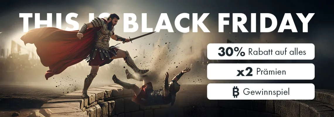 Black Friday 2025 – 30 % Rabatt auf alles